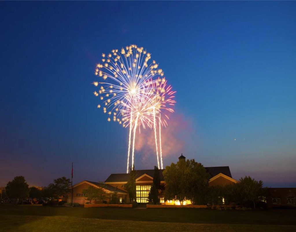 2015 Glimpses of Greece Hometown Winner Adult – “Fireworks Over Town Hall”
