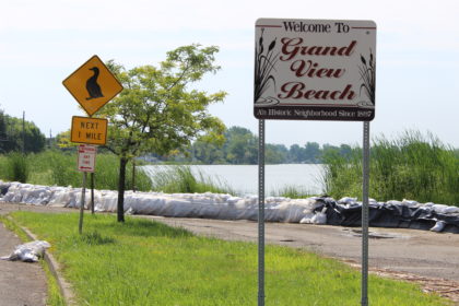 Grand View Beach Neighborhood Sign