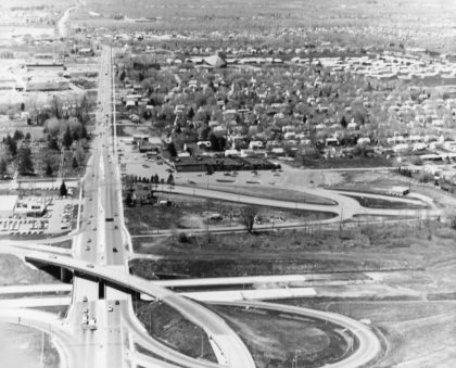 Aerial View of Ridge Road and 390 Construction