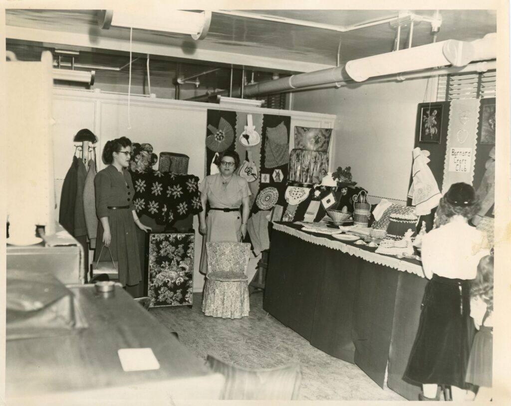 Barnard Craft Club Exposition Display
