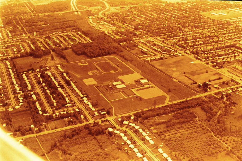 Aerial View of Greece Olympia High School Campus