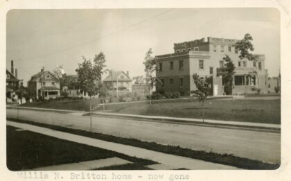 Home of Willis N. Britton at 1549 Dewey Avenue
