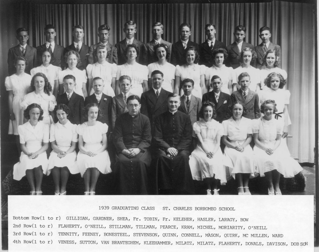 St. Charles Borromeo School 1939 Graduating Class