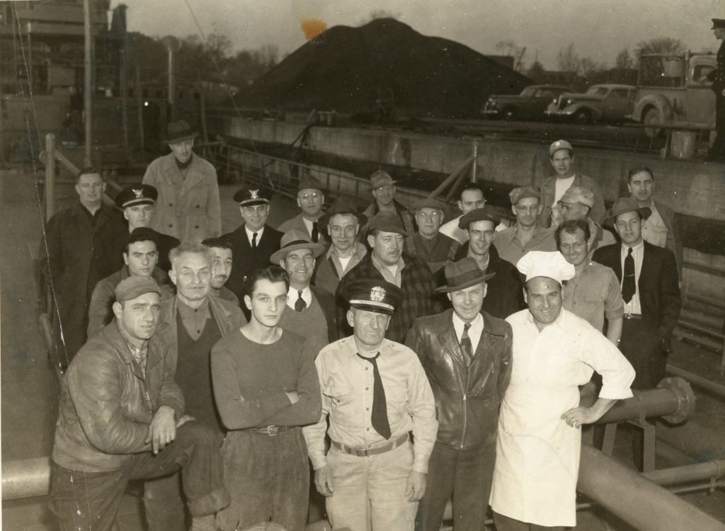 Charlotte Dockworkers and Military Inspectors at Genesee Harbor