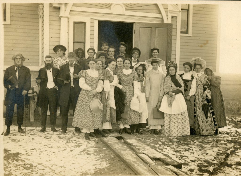 Gathering Outside of Grange Hall During Town of Greece 90th Anniversary
