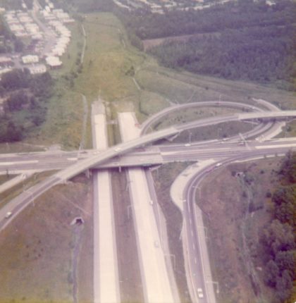 Aerial View of NY Route 47 Expressway Construction