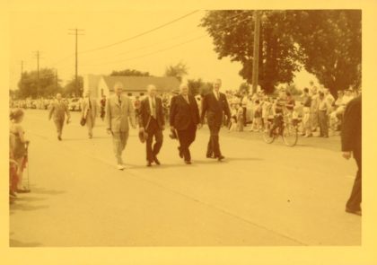 Al Skinner and Vince Tofany Marching in the Memorial Day Parade